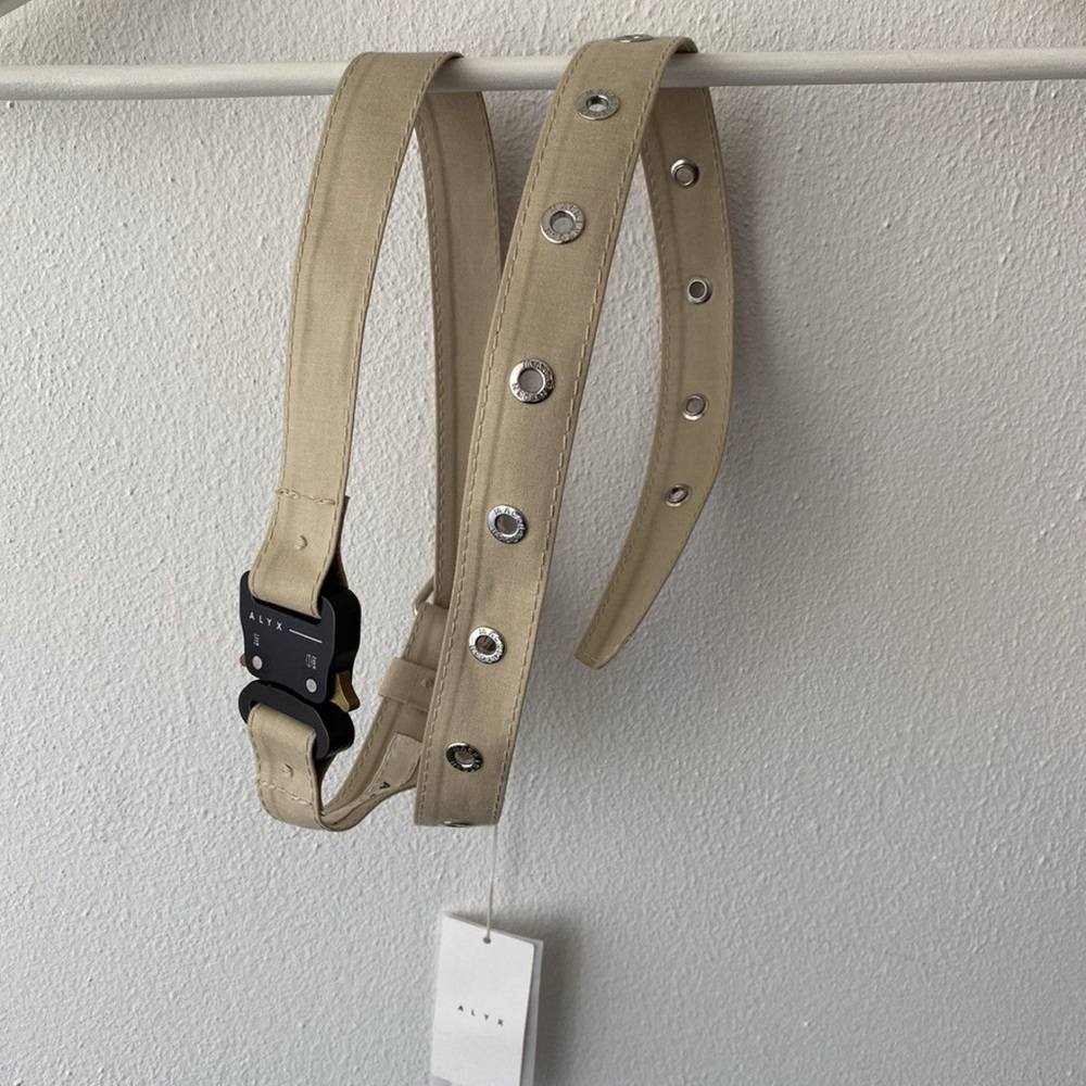 Alyx x Mackintosh Beige Medium Rollercoaster Belt 1st gen